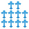 PATIKIL 10 Pcs Cross Embroidery Patch Cross Sewn Iron on