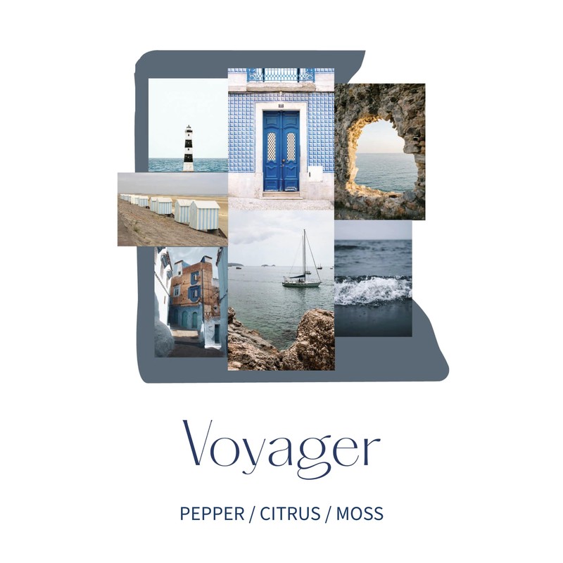 MERSEA Luxury Glass Diffuser - Scented Oil Diffuser, Voyager, 3.4