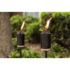 TIKI Adjustable Flame Resin Torch – Black Decorative Outdoor Lighting