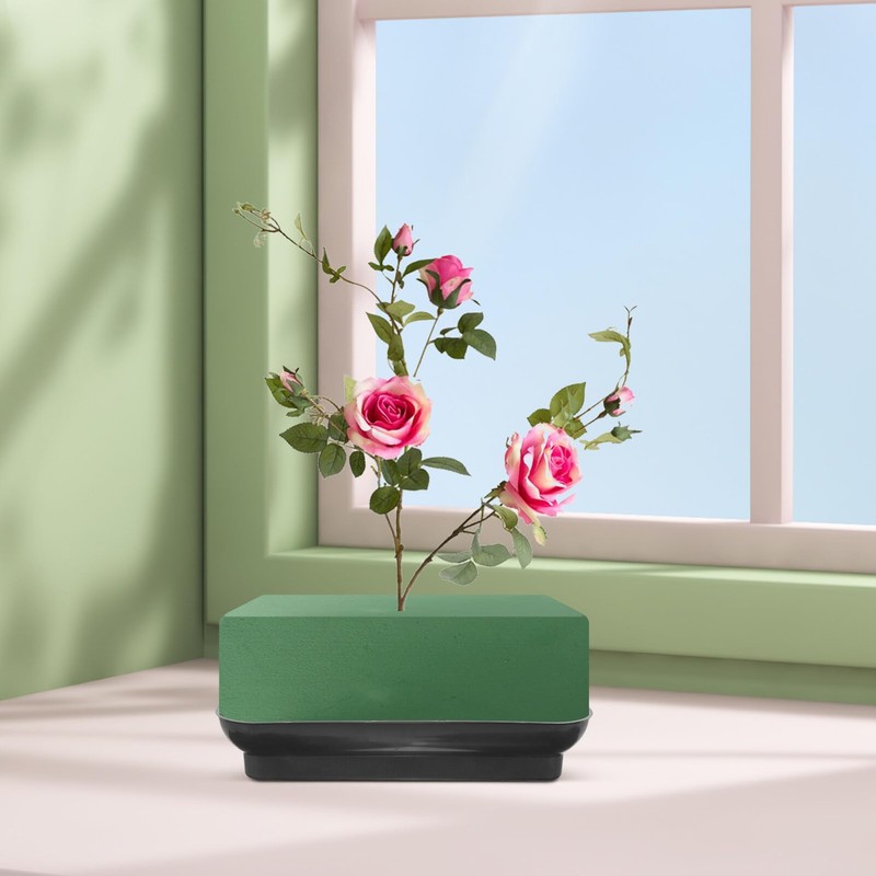 SHINEOFI Floral Foam Tray Plastic Flower Arrangement Base Flower Mud