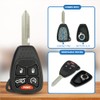 Keyless2Go Replacement for 5 Button Remote Key Shell Chrysler Jeep