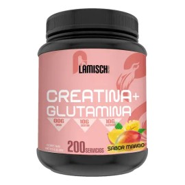 Suplemento Creatina + Glutamina Flamish 1kg 50 Servicios