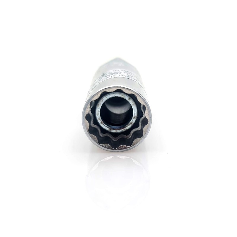 BIKE IT 18mm Magnetic Spark Plug Socket 3/8" Wrench Fitting