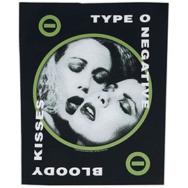 Men's Type O Negative Bloody Kisses Back Patch Black, One Size, Black/White/Green, One size