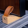 Door Wedge LERANXIN 2 Pack Door Stop, Non-Slip Beech Wooden