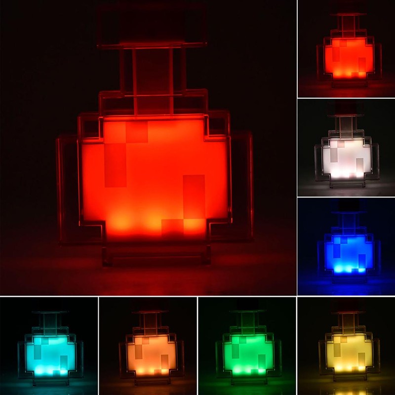 Pixel LED Night Light Color Changing Bottle Night Light Ambient