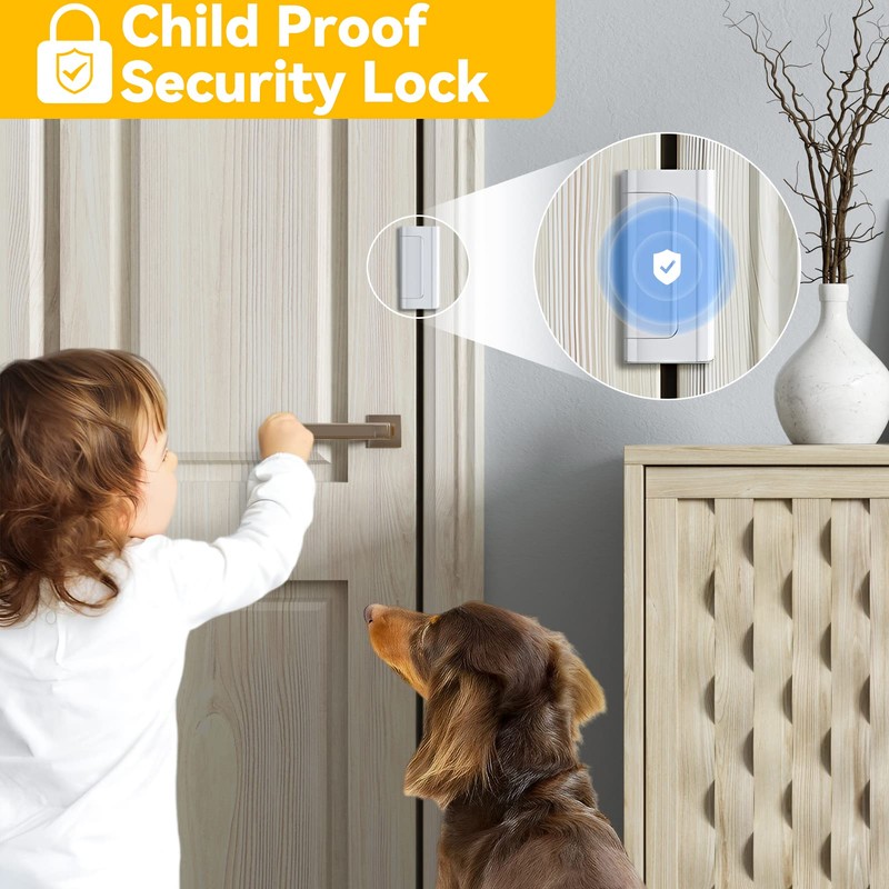 4 Pack Home Security Door Lock Withstand 800 lbs for