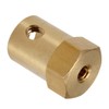 Vogueing Tool 3.17mm Brass Extension Shaft Hex Coupling Coupling Motor