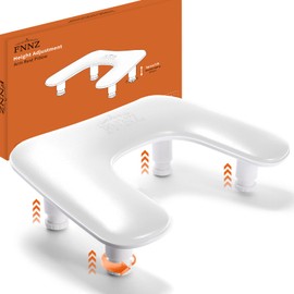 FNNZ Arm Rest for Nails Tech, 3 Height Adjustatle Nail Arm Rest Stand, U Shaped Manicure Hand Rest, Soft PU Leather Fabric for Manicurists Nail Salon Supplies - White