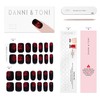 DANNI & TONI Semi Cured Gel Nail Strips Black Base