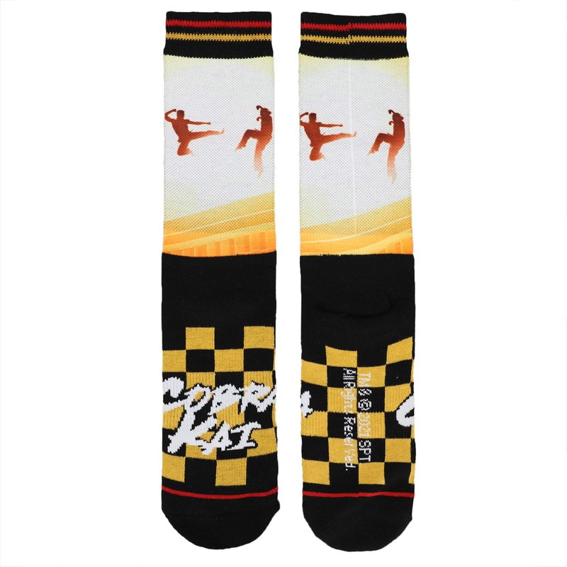 Cobra Kai Sublimated Panel Mens Socks