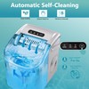 EUHOMY Countertop Ice Maker Machine with Handle, 26lbs Per Day,