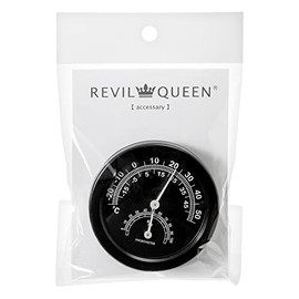 Levil Queen Levil Temperature and Hygrometer, Black, Terrarium, Pardarium Level Meter Display