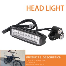 Funparts Headlight for Surron,Motorcycle Lengthen Headlight for Surron Sur ron Light Bee X/S Segway X260/X160,6000-6500K,Plug and Play