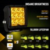 BIGLION.X Amber LED Driving Light, 180W 20400LM Spot Light Led