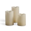 2 Sets of 3 LED Pillar Candles (6pc Total)
