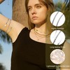 Tressora Boho Coil Arm Cuff Set - Adjustable Minimalist Bangles