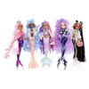 MERMAZE Color Change Harmonique Mermaid Doll with Stylish Accessories, Poseable,