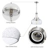WUZUPS Chandelier Rustic Farmhouse Industrial Round Ceiling Pendant LED Light