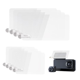 Rislobx Dashcam Windshield Sticker, 8PCS Electrostatic Stickers for Dash Cam Anti-Scratch Transparent Windshield Film Applicator for Mounting Dash Cam