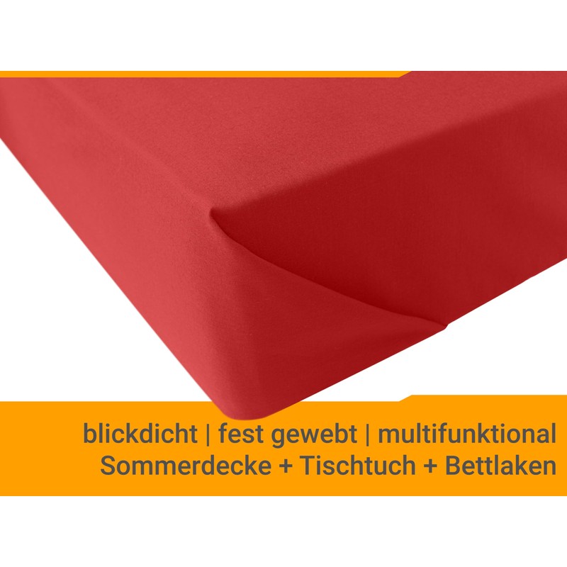 npluseins 701.887 Sheet without Elastic Band 100% Cotton Approx. 150