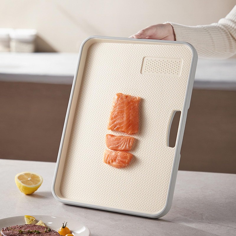 Chopping Board, Hygienic Chopping Board with Slanted Plate for Home