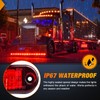 Nilight 2.5Inch Oval Side Marker Light 10PCS Red 2 Diode