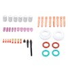 55 Pcs Set TIG Welding Consumables Ceramic Nozzle Heat Resistant