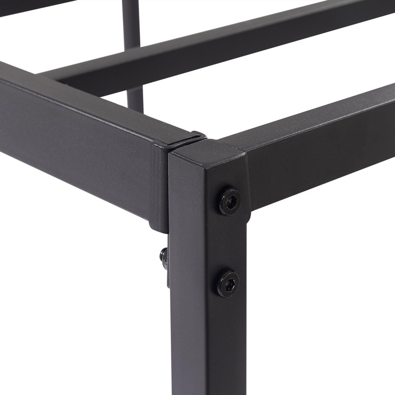 VECELO 18" Queen Size Tall Bed Frame Metal Platform/Mattress Foundation/No