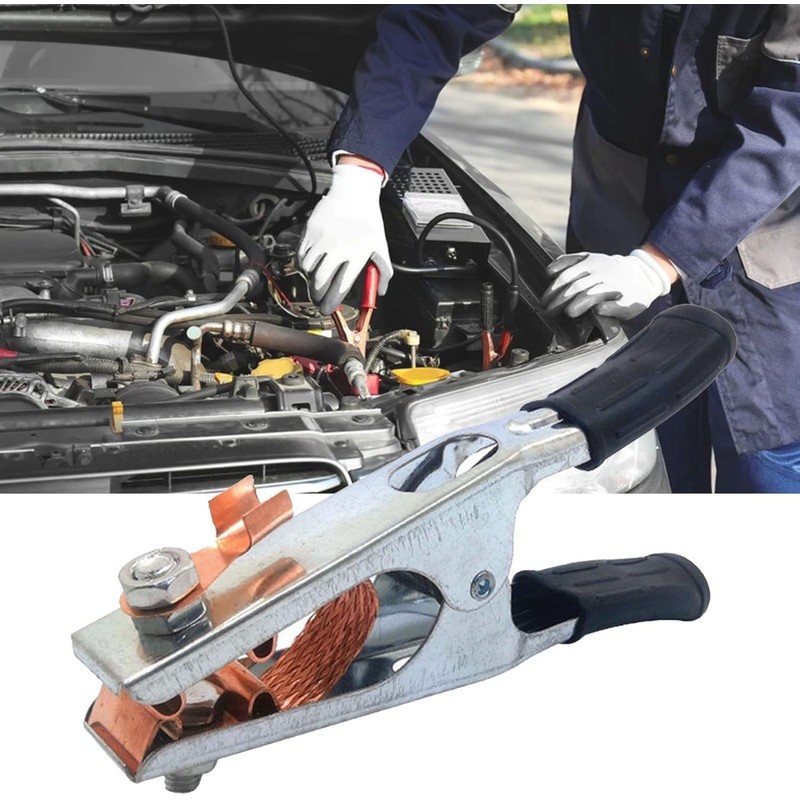 Black Welding Machine Ground Clamp, Ground Clamp With Rubber Sleeve