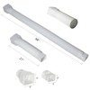 plusgutter 4 Pack Rain Gutter Downspout Extensions Flexible, Drain Downspout