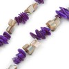 Avalaya Violet, Antique White Shell Nugget Bead Necklace - 70cm
