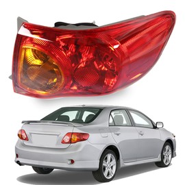 labwork Right Passenger Side RH Tail Light Lamp Assembly Replacement for 2009 2010 Toyota Corolla Outer Rear 8155002460 TO2801175