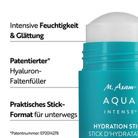 M. Asam AQUA INTENSE Hydration Stick (30g) – face moisturizer, face stick & feuchtigkeitsstick für gesicht, kühlender multi balm stick mit Hyaluron, serum gegen Trockenheit & gesichtsstraffung