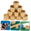 Totority 10Pcs Replacement Ferrules for Billiard Cues Durable Metal Accessories