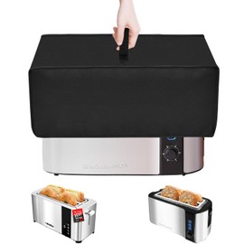 NUENSS-ROR Toaster Cover Waterproof Heat-Resistant Dustproof Protective Case Heavy Duty Cover for Mueller UltraToast 4 Slice MT-110ss/Elite Gourmet ECT-3100 Long Slot 4 Slice Toaster