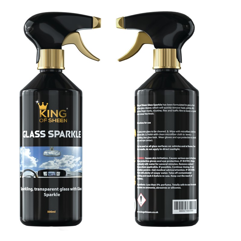 King of Sheen Glass Sparkle and Chamois Cleaning/Demister Sponge