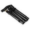 Comfkey Folding Lightweight Walking Stick - Adjustable Aluminum Metal Collapsible