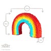 Fax Potato Rainbow Cardboard Pinata, Stick & Blindfold Set -