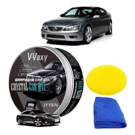 Cera Grafeno Mate Ltmebuy para Autos 200ml Cera antiarañazos para detalles Pulido de cera para automóviles lavado sin agua y cera capa hidrofóbica pulido y sellador de pintura de polímero protección