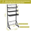 Supfirm 3-Tier Height Adjustable Washing Machine Storage Rack, Bathroom Large