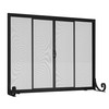 Fire Beauty Fireplace Screen, Wrought Iron Mesh, Baby Safe Spark