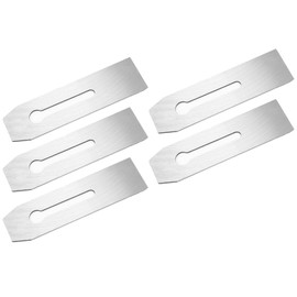 ANKROYU 5PCS Planer Blade, High Carbon Steel Planer Cutter Setting Tool, Woodworking Planing Blade, 51mm Heat Treatment Wearresistant Cutter Blade for Woodworking