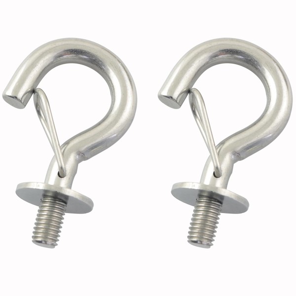 Pro Bamboo Kitchen 2PCS Stainless Steel M8 Storage Hooks Bolt