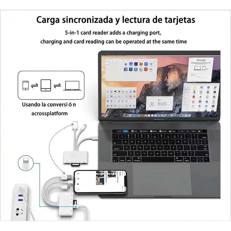 Xtwe Lector de Tarjetas SD Lector De Tarjetas De Memoria