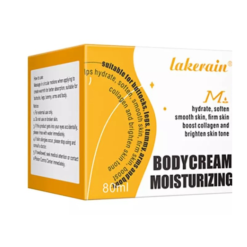 Lakerain Moisturizing Body Cream Hydrate, Soften, Smooth Skin Expires: 10/2026
