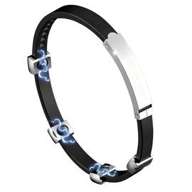 Helvak Electrostatic Removal Bracelet, 4 Grains, Enhanced Model, Electrostatic Removal Bracelet, Magnetic, Germanium, Fall and Winter Countermeasure, Strongest, Built-in Electrostatic Massage Ball
