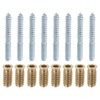 sourcing map M6x60mm Hanger Bolts, 8pcs 31mm Wood Dowel Screw
