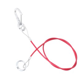 Ifor Williams Horse Trailer Safety Cable Wire for Car Red ABS Stainless Steel 1 m 3.28 Ft Breakaway 341302 Tow Rope Heavy Duty Universal Cars RVs