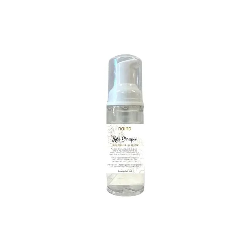 Lash Shampoo Neutro Limpieza Pestañas 50ml Brocha Pizeta